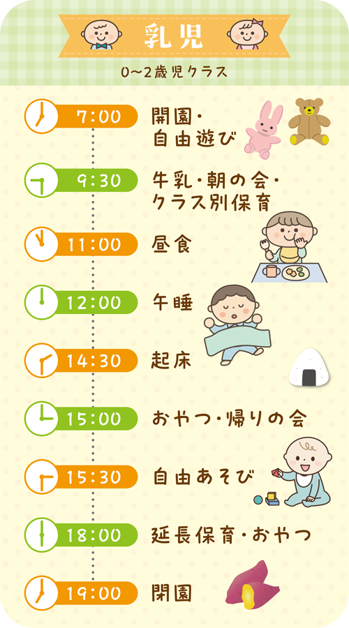 園での生活 乳児